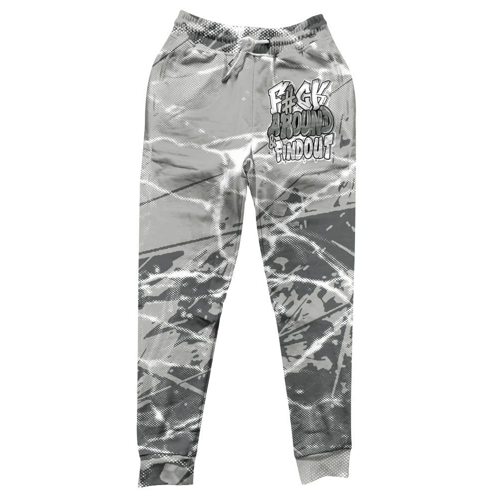 Sweatpant To Match Retro Wet Cement 4s - F Around Find Out Graphic Profound All Over Print