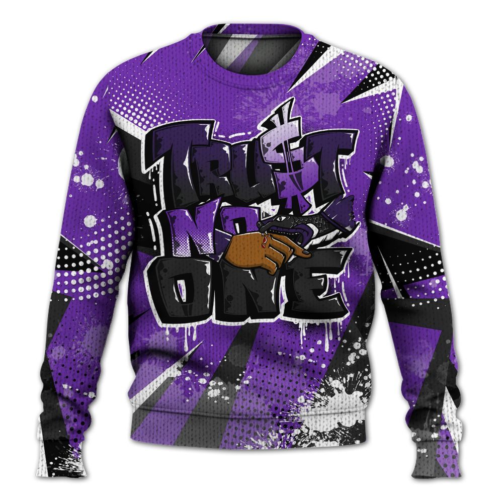 Sweater To Match Kobe 9 Elite Low Moonwalker - Poly Trust No One Dripping Graphic