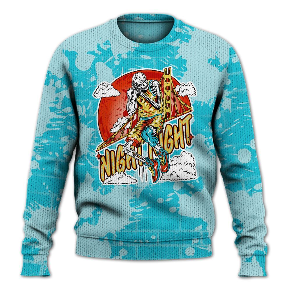 Knitted Sweater To Match Dunk Low KD 17 N7 - Seeya Skeleton Brick