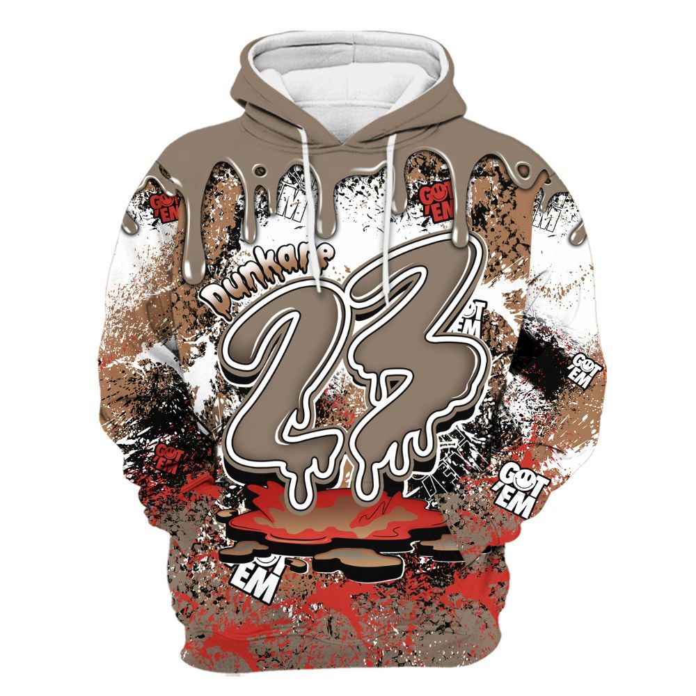 Hoodie To Match Air Max Rocky Distressed - Dripping 23 Drip All Over Print