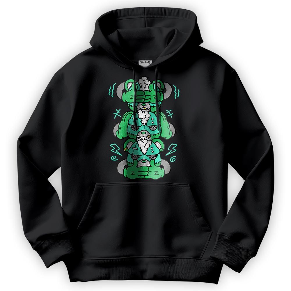 Sweatshirt To Match Black Green Glow 3s Hoodie - Wisdom Hugz Hoodie Unisex