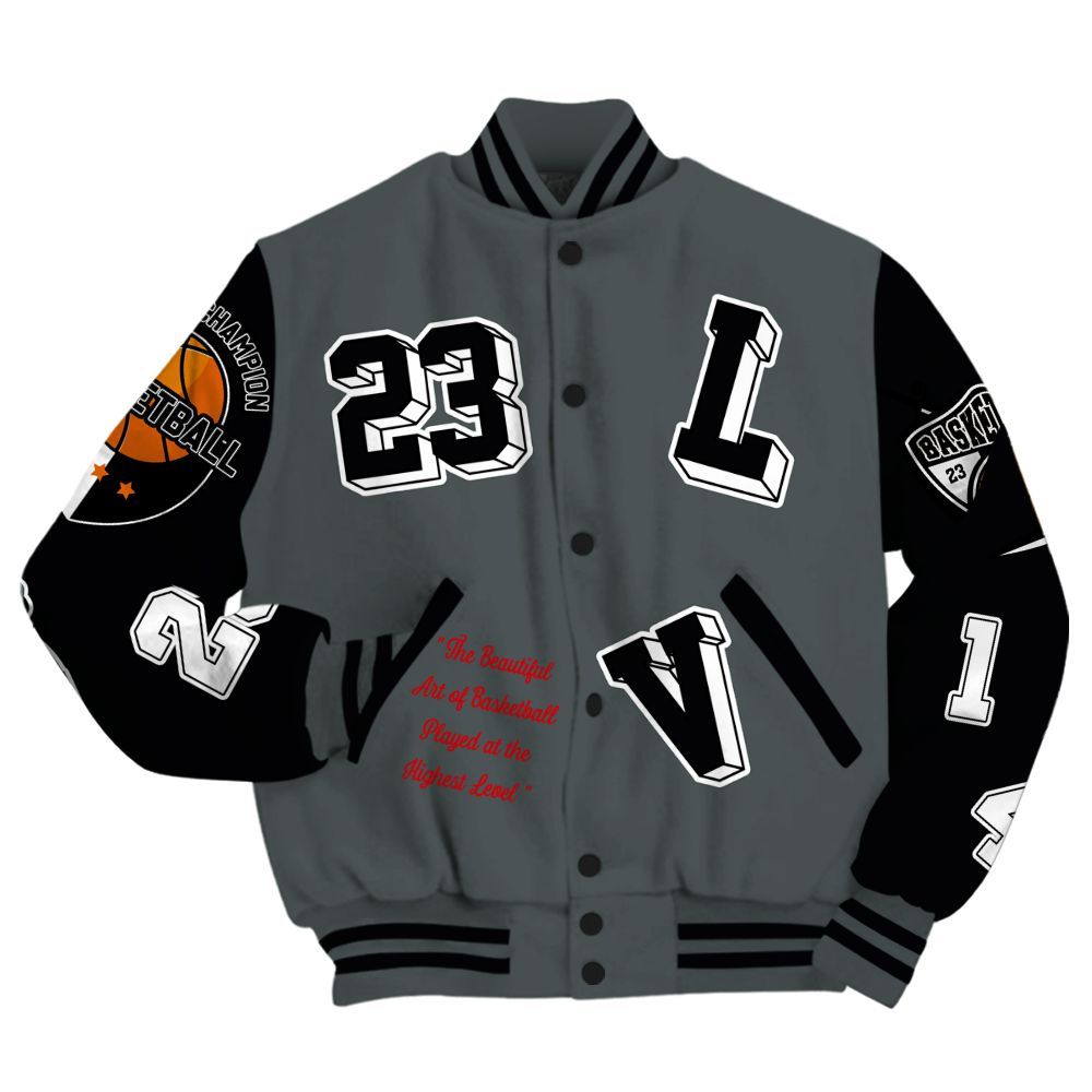 Varsity Jacket To Match Black RM Nigel Sylvester 4s - The GOAT Got Em Streetwear All Over Print