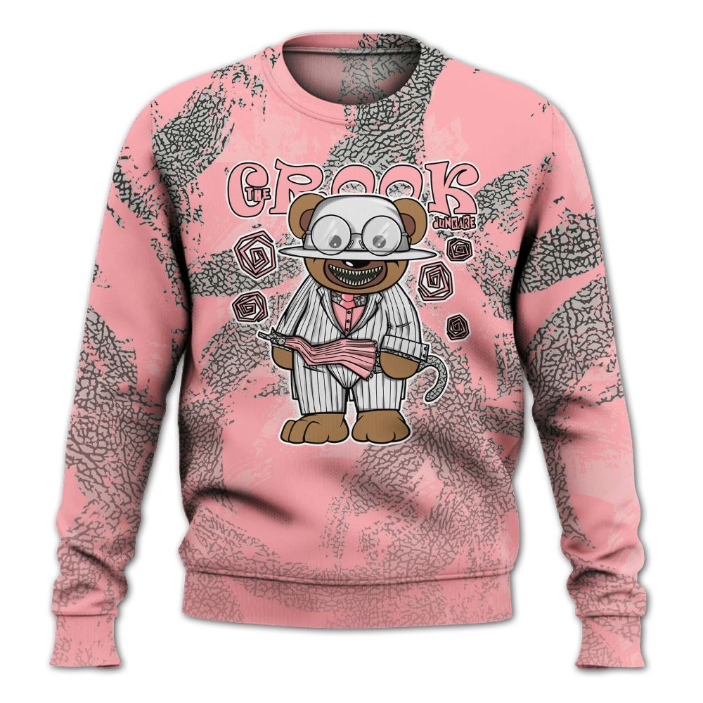 Sweatshirt To Match Retro Wings 3s - Swindler Bear Circle Slpash All Over Print