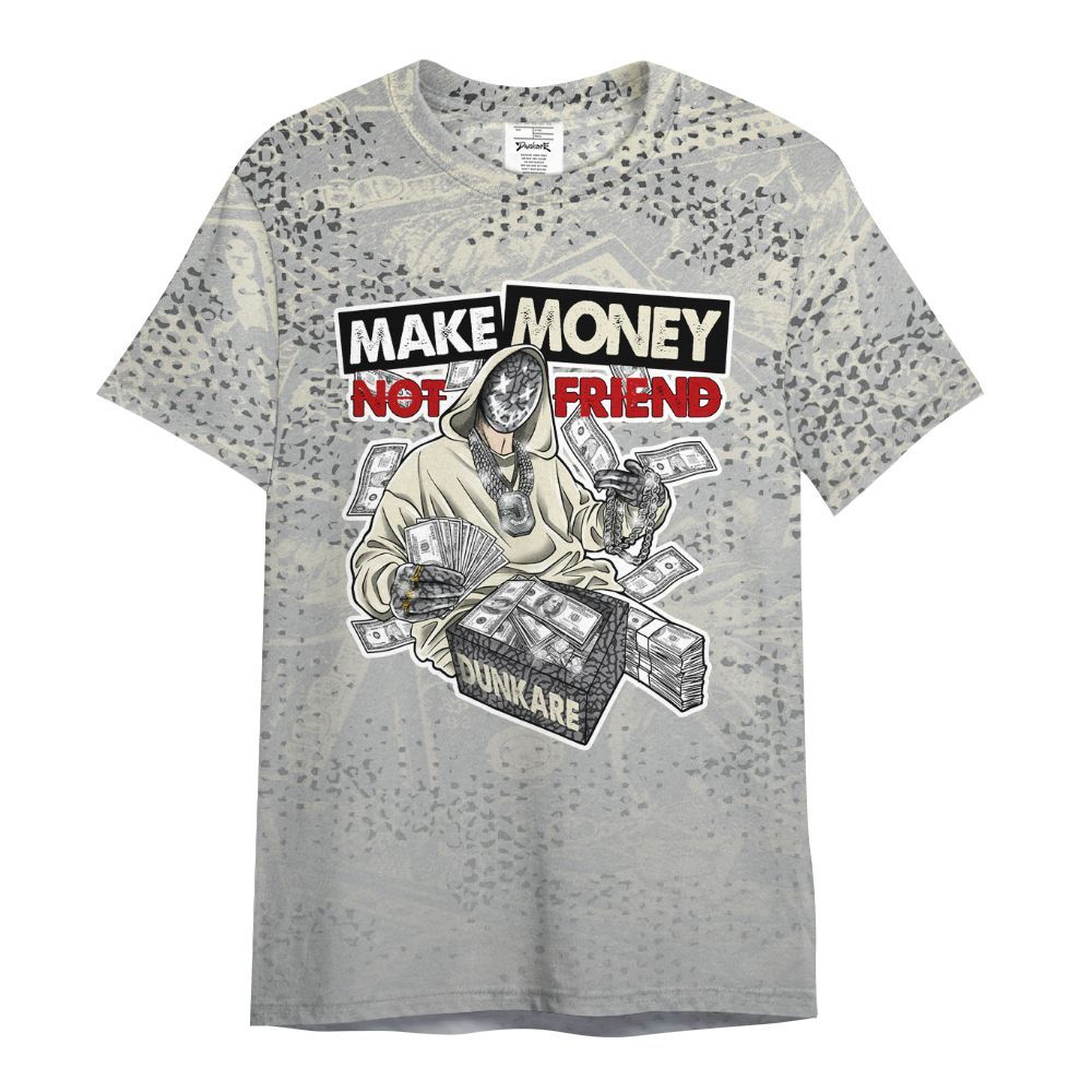 Shirt To Match Cement Grey 3s - Make Moneys Unique All Over Print