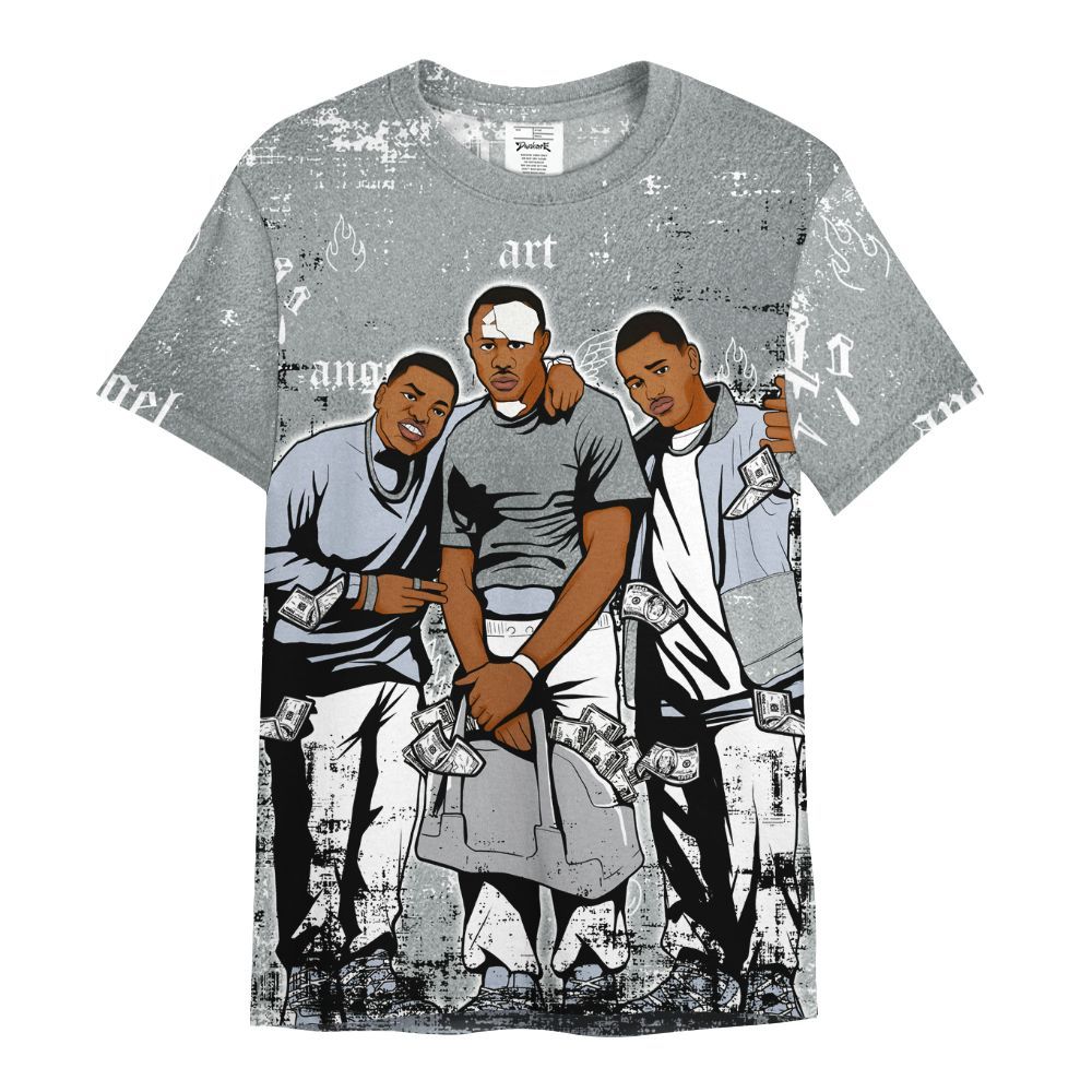 Shirt To Match White Metallic 2026 5s - Paid In Full Money All Over Print