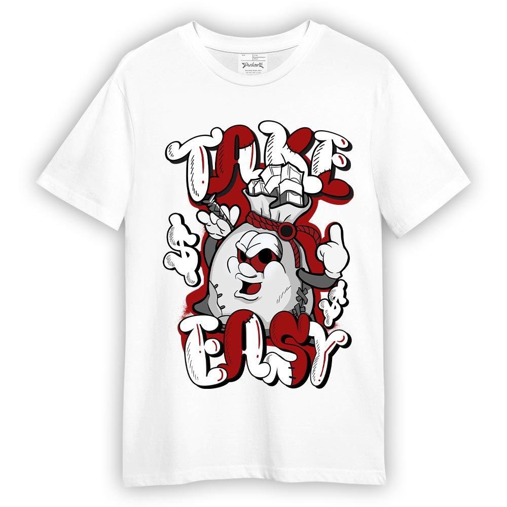 Shirt To Match T-shirt Take Easy, 12 Red Taxi T-shirt To Match Sneaker 2404 PAT