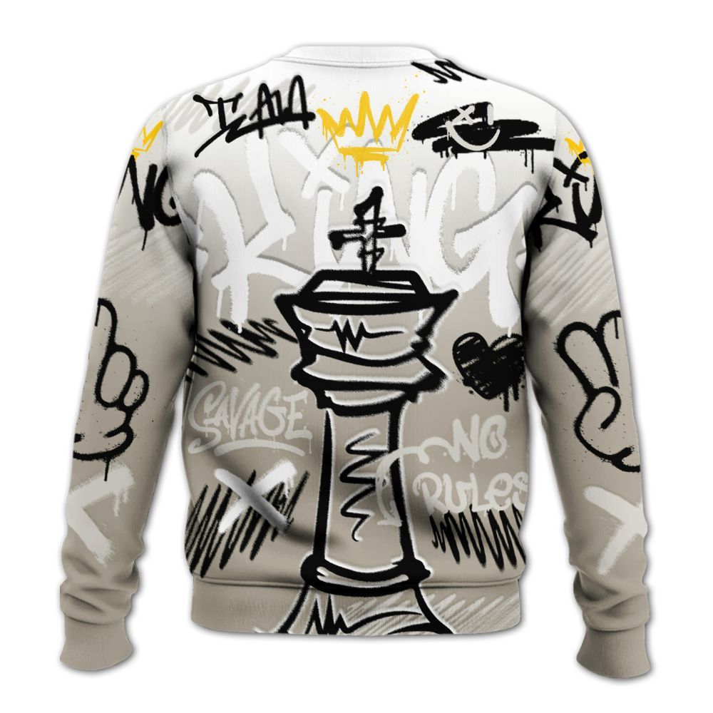 Sweatshirt To Match RM Light Bone 4s - Street King Chess Streetwear All Over Print