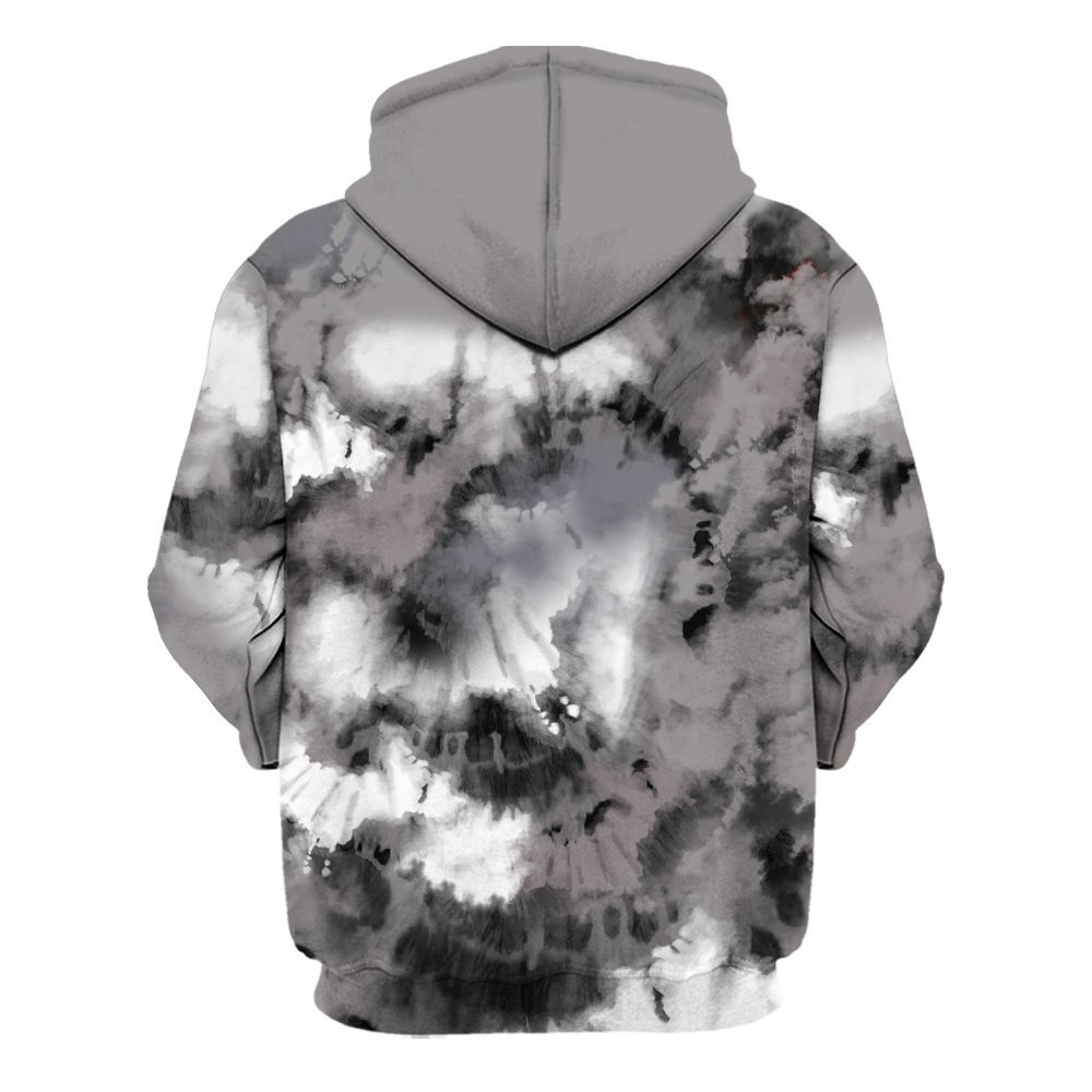 Hoodie To Match Cool Grey 11s - God Blessed Tie Dye All Over Print