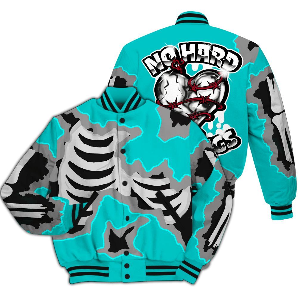 Varsity Jacket To Match Air Griffey Max 1 Freshwater - Hard Feeling Graphic Heart Break All Over Print