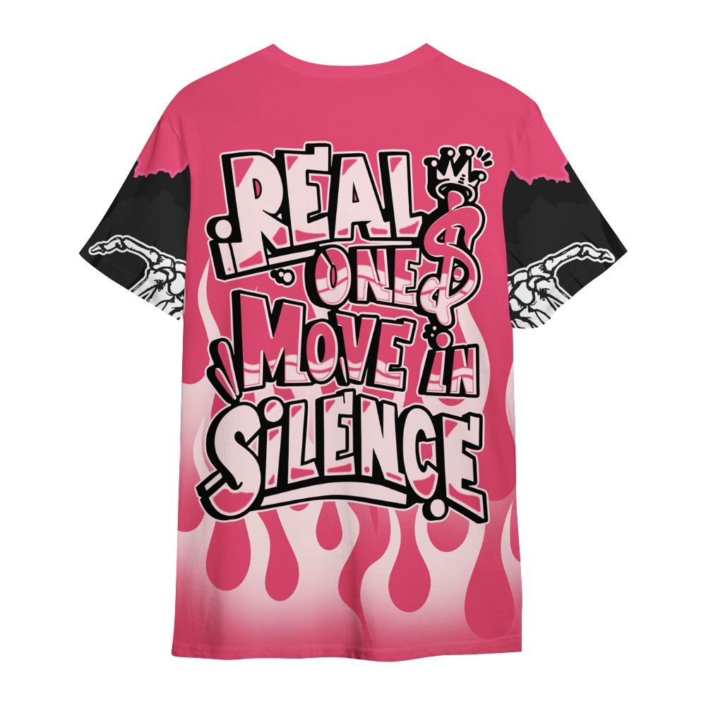 Shirt To Match A'One Hyper Pink - Ones Move In Silence Graphic Trapped All Over Print