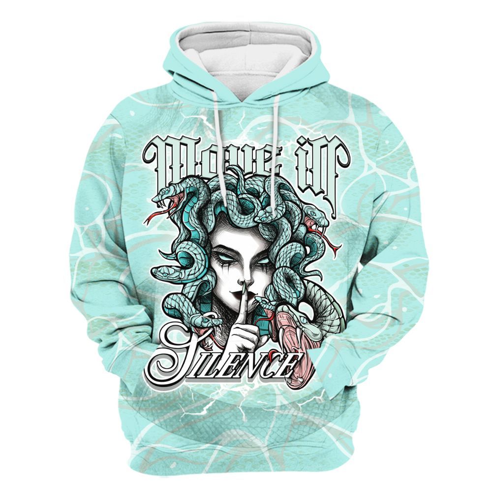 Hoodie To Match Low OG Washed Teal 1s - Girl Move In Silence All Over Print