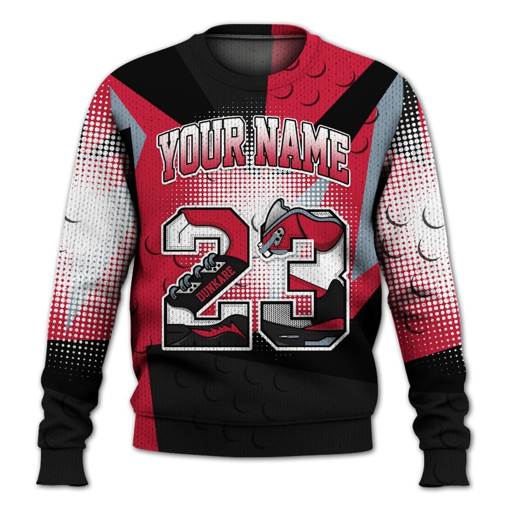 Sweater To Match Retro Infrared Salesman 6s - Poly Custom Name Number 23 5s Graphic