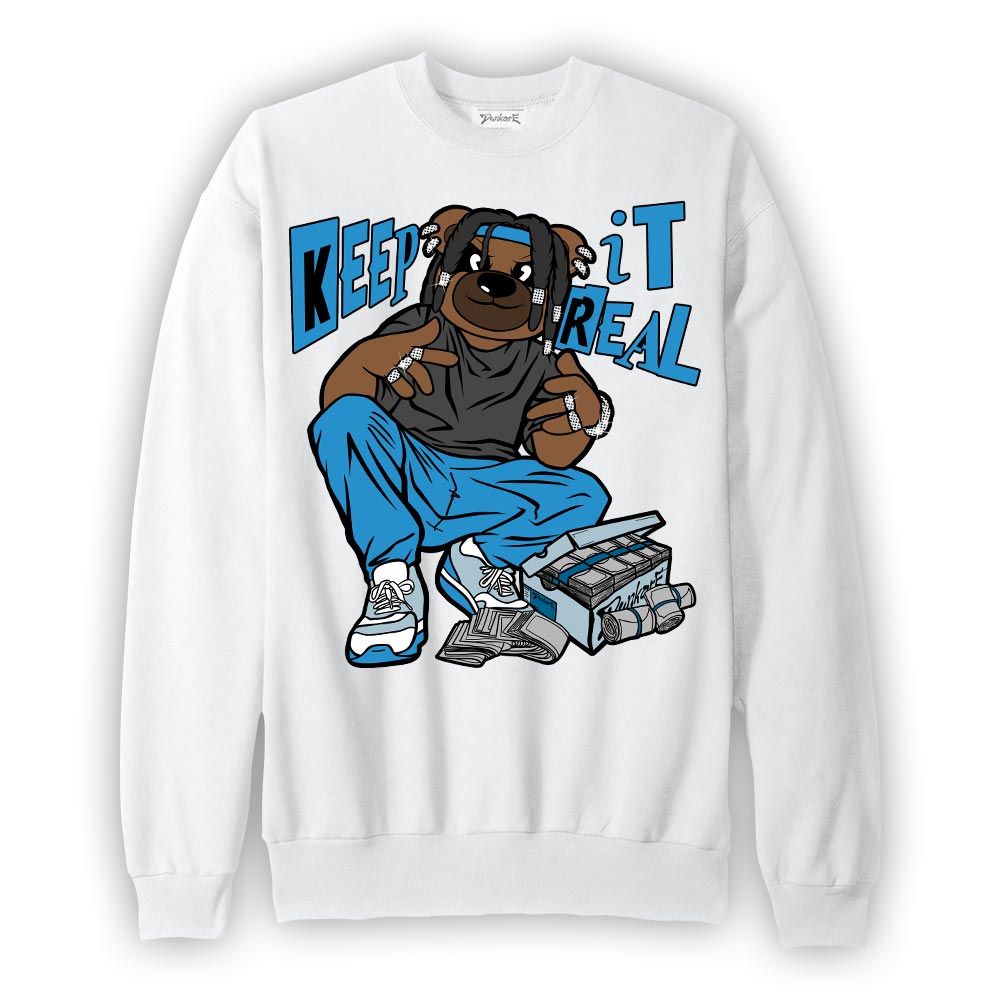 Sweatshirt To match Powder Blue 9s Sweatshirt - Keep_in Auth Bear Graphic