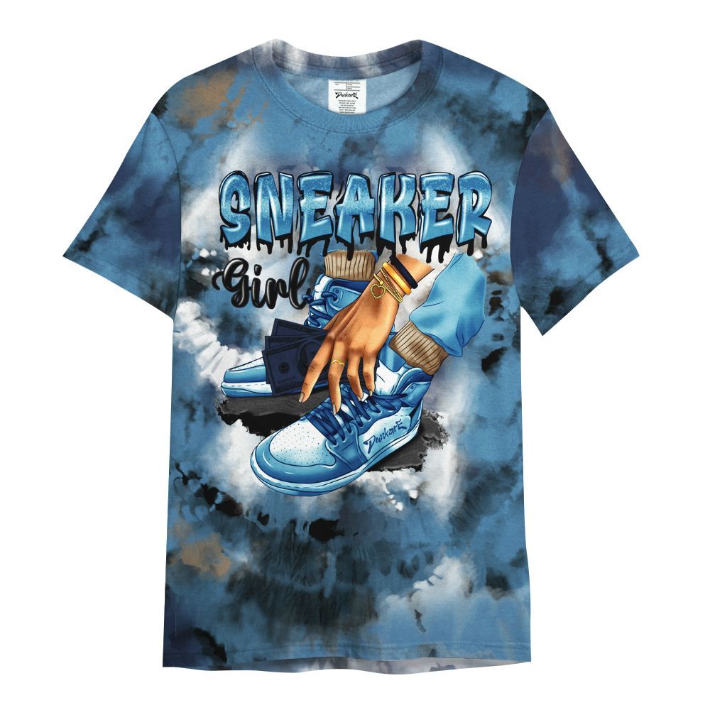 Shirt To Match Air Force 1 Stash - SNEAKER Girl Money Drip Tie Dye All Over Print