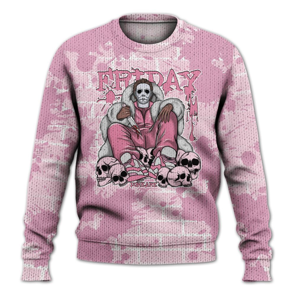 Knitted Sweater To Match Orchid 4s - Friday Brick