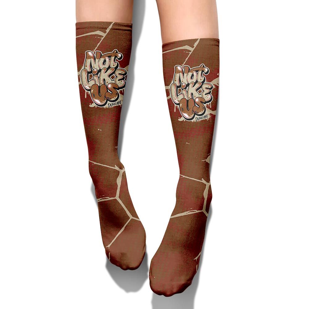 Sock To Match Archaeo Brown 5s - None Like Us Graphic