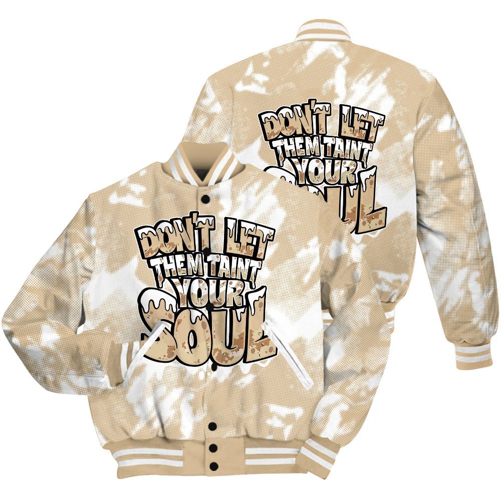 Varsity Jacket To Match Desert Camo 3s Shirt - Never Taint Your Soul Shirt Unisex Oufit All Over Print