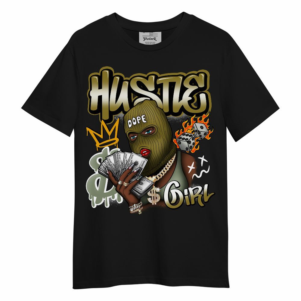 Shirt To Match Air Flightposite Metallic Gold - Money Hustles Girl Streetwear Unisex Shirt