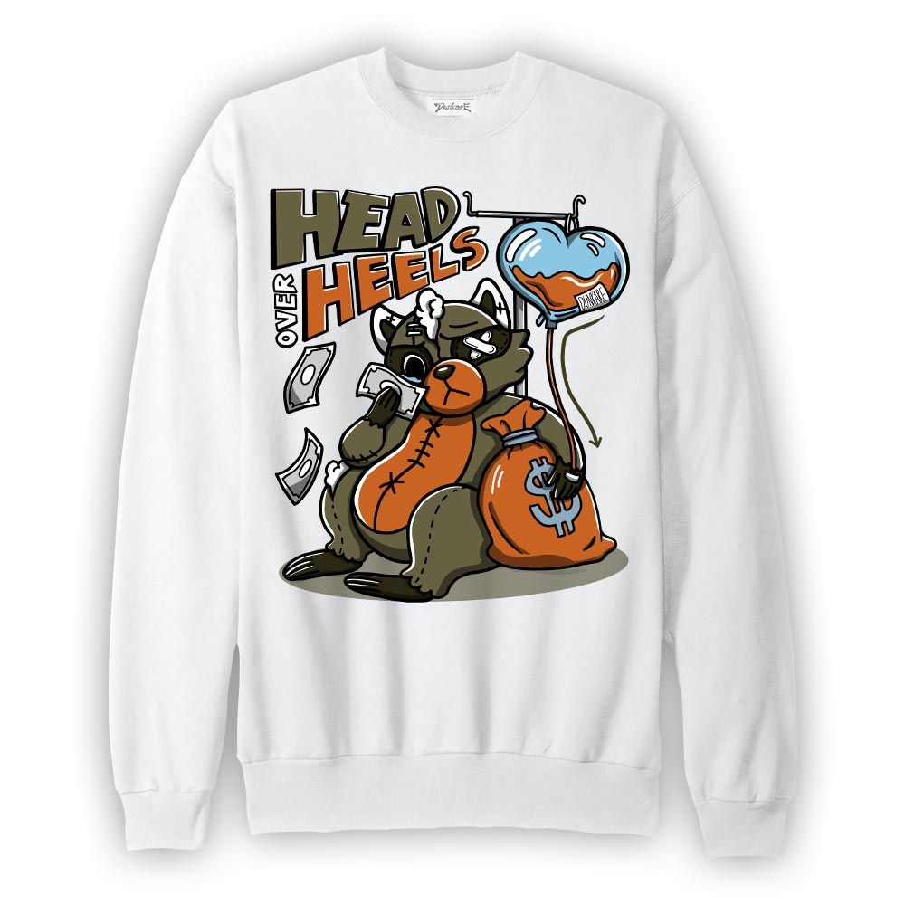 Sweatshirt To match Sweatshirt Head Over Heels Raccoon, Olive 5s Sweatshirt To Match Sneaker 2404 DNY