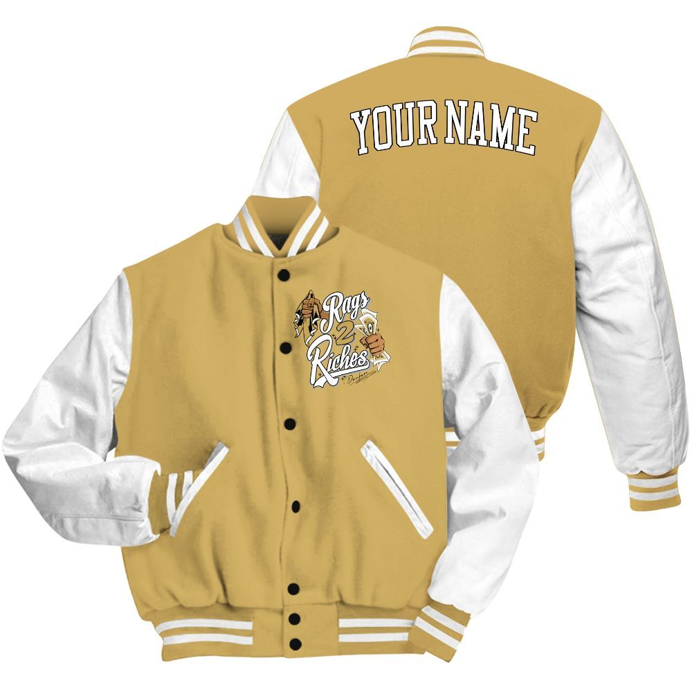 Varsity Jacket To Match Craft Paris 6s - Custom Name Rag 2 Riches All Over Print