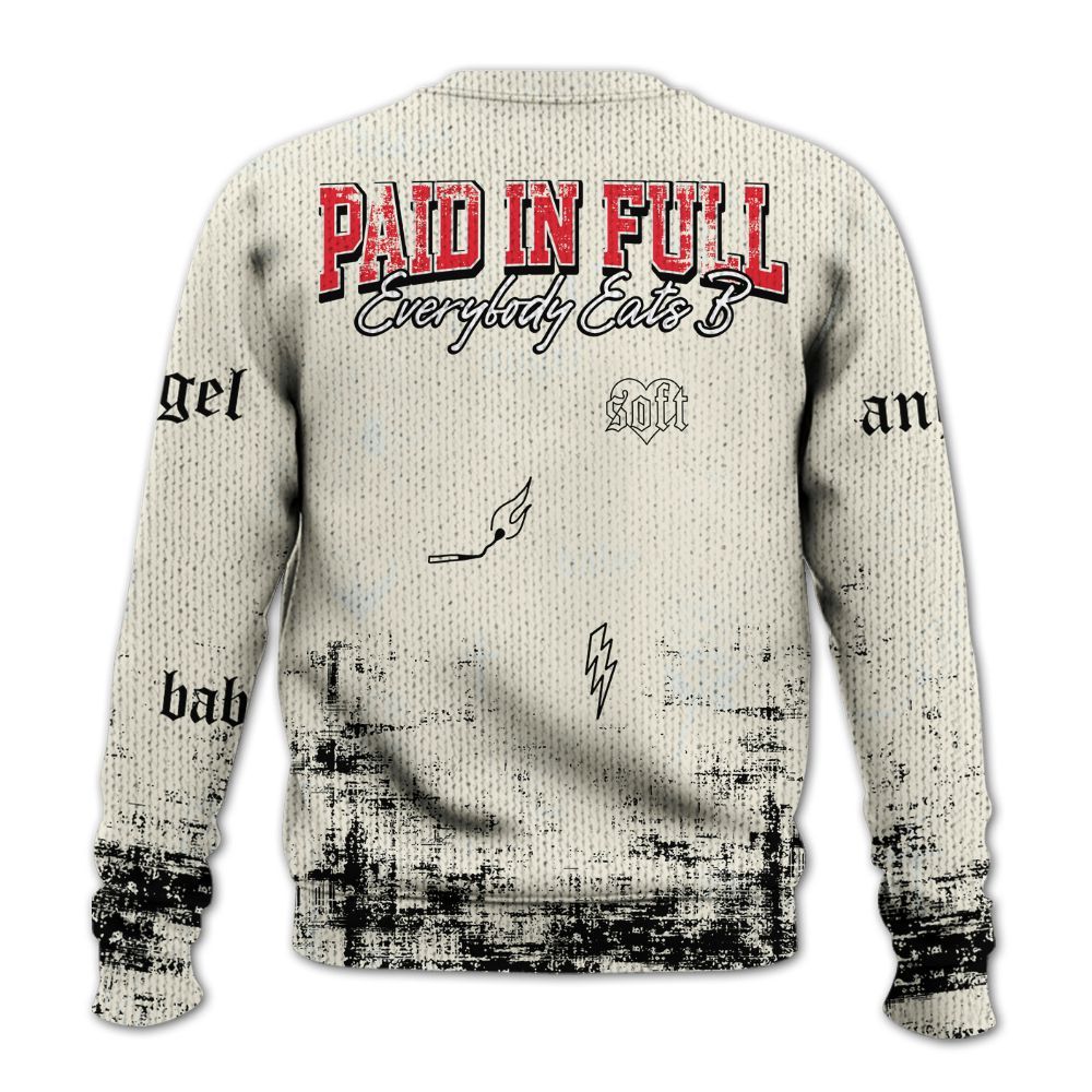 Sweater To Match Low OG Sail 1s - Paid In Full Money Graphic