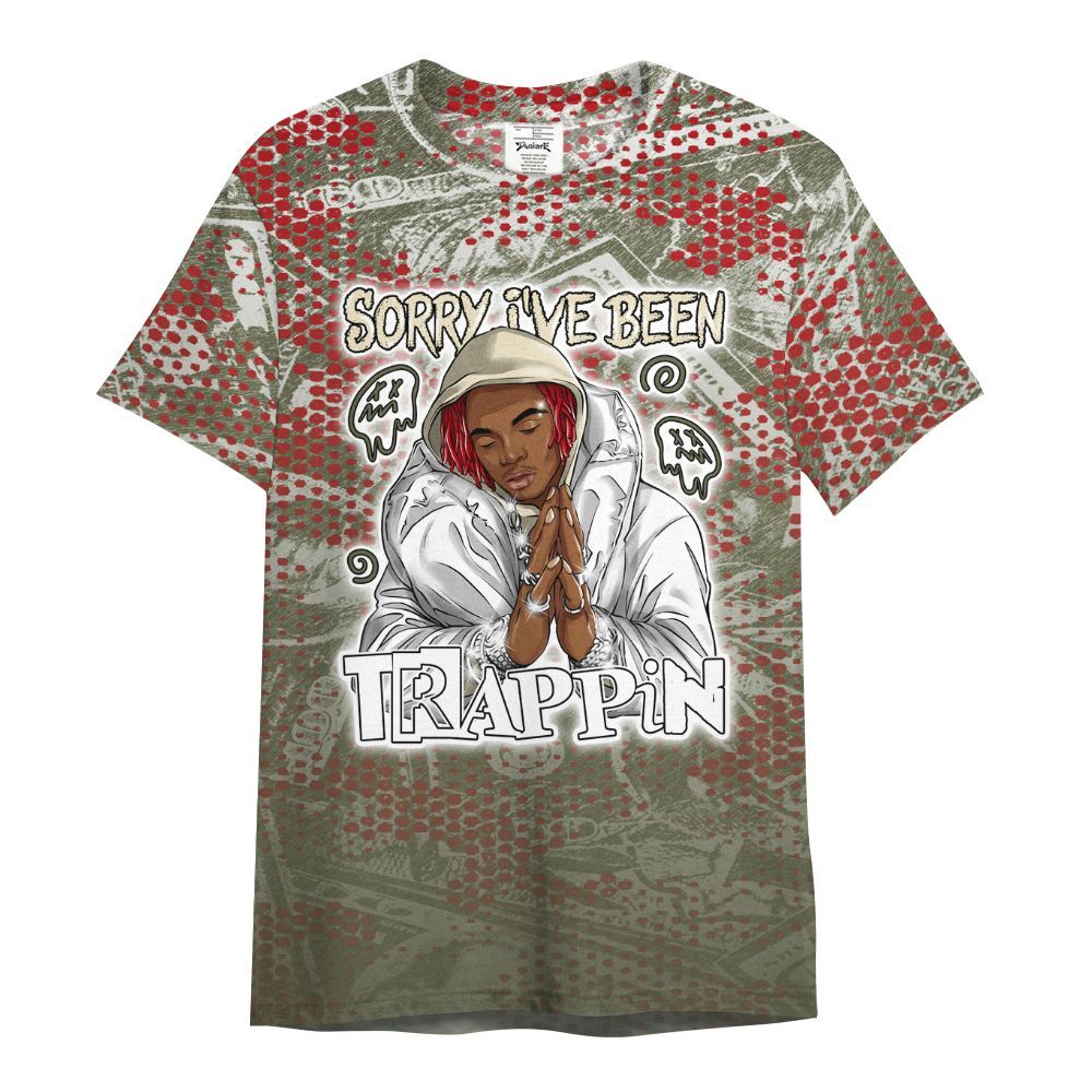 Shirt To Match Low OG Medium Olive 1s - Trappin' Banknote All Over Print