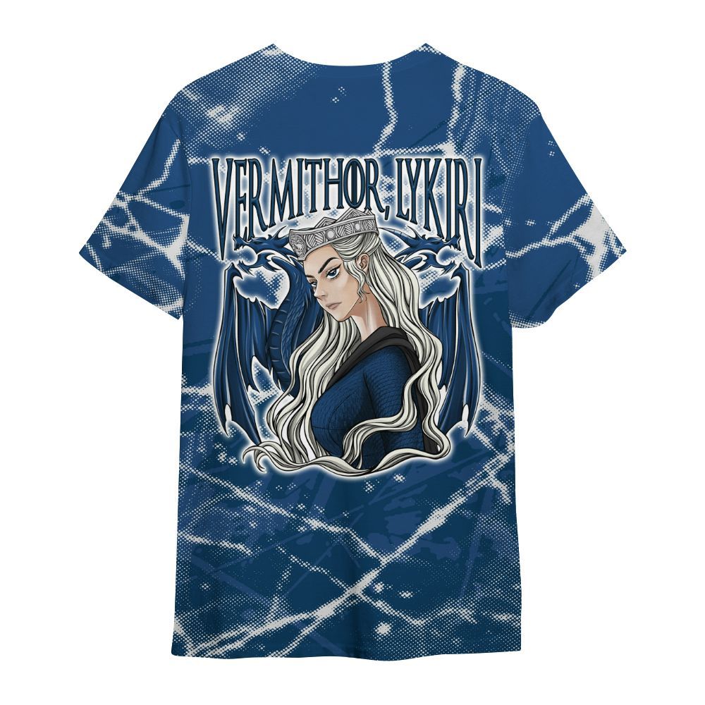 Shirt To Match High OG Midnight Navy 1s - Dragon's Mom! Profound All Over Print