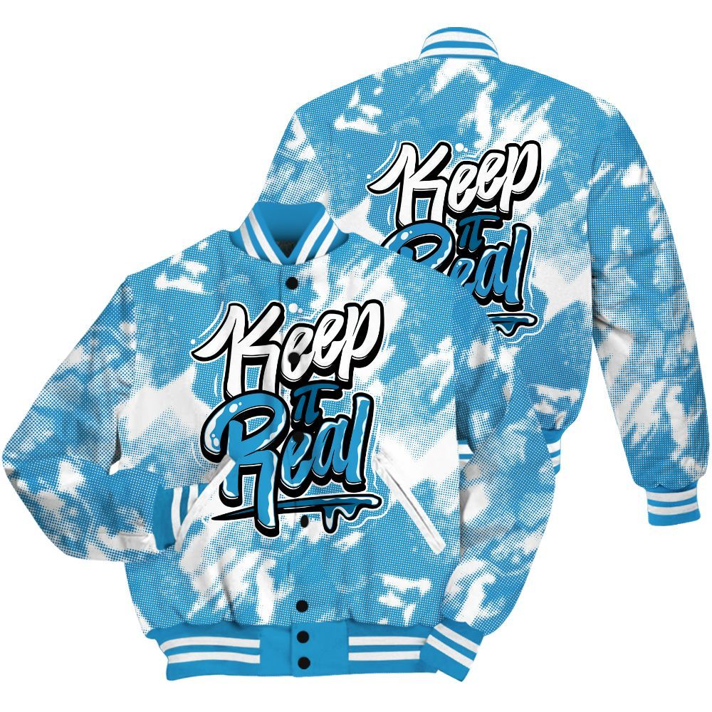 Varsity Jacket To Match Powder Blue 9s Shirt - Keeping It Reals Shirt Unisex Oufit All Over Print