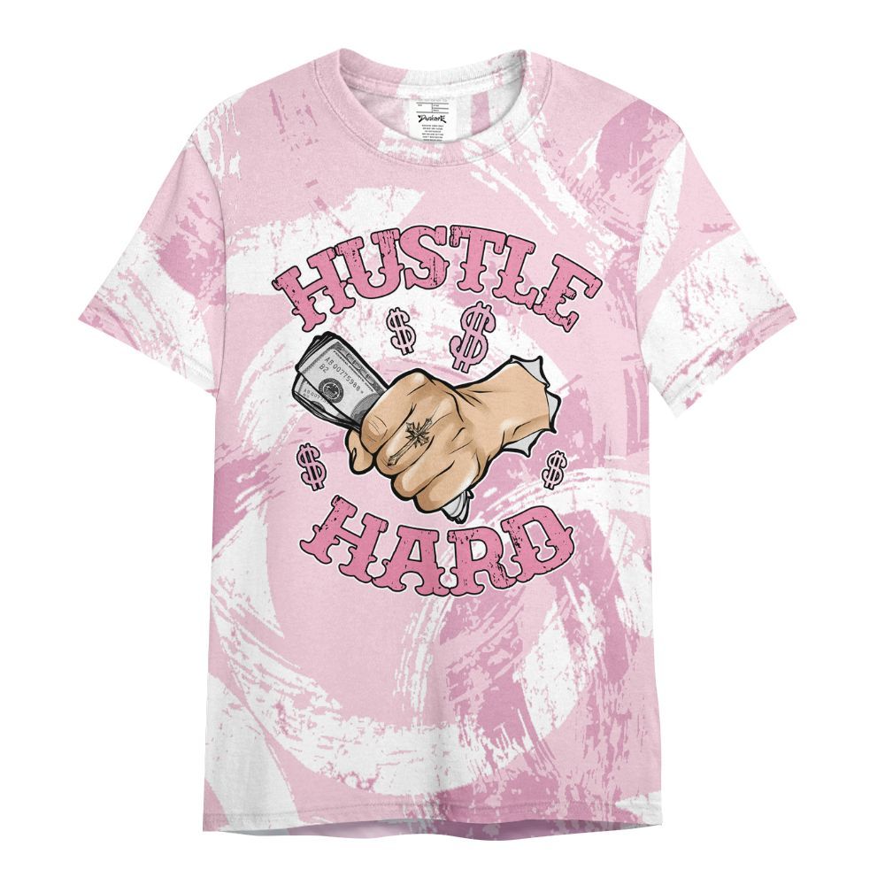 Shirt To Match Orchid 4s - Hustles Hard! Splash All Over Print