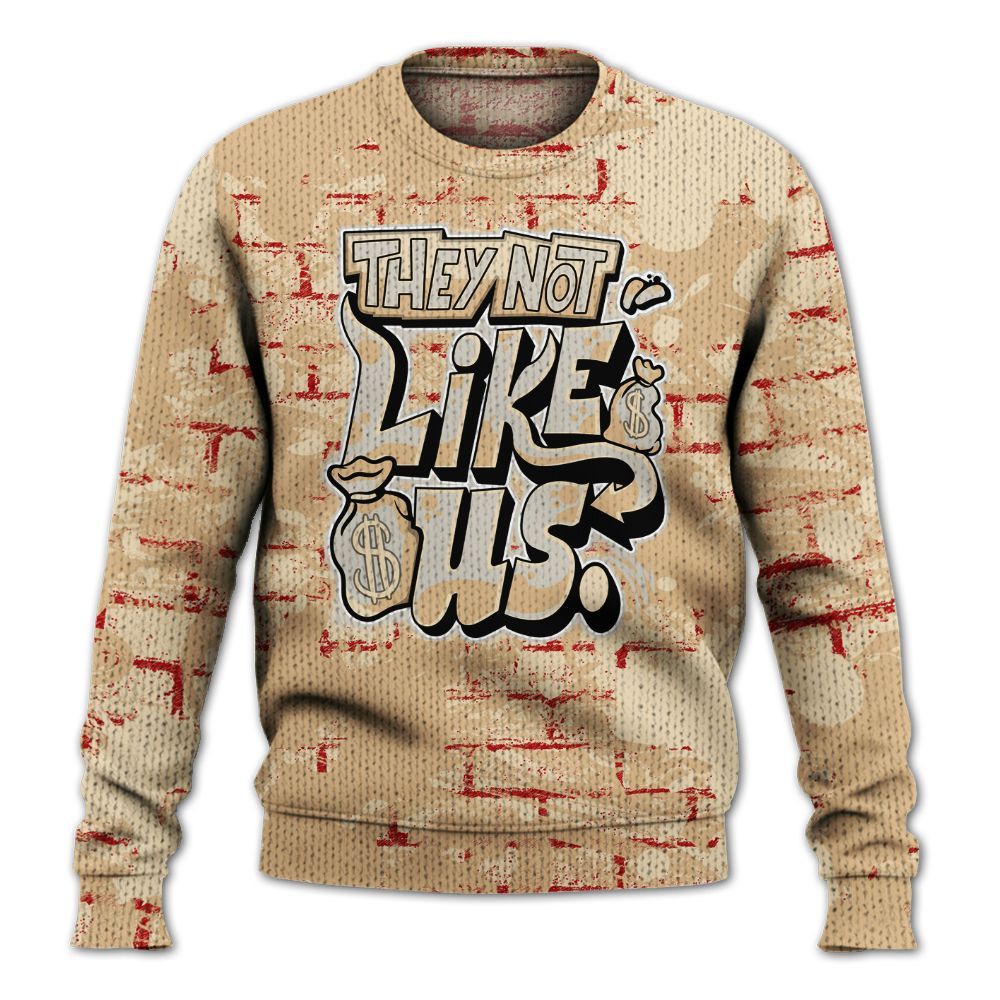 Knitted Sweater To Match Dunk Low Strawberry Waffle - Dislike Us Graphic Street Art