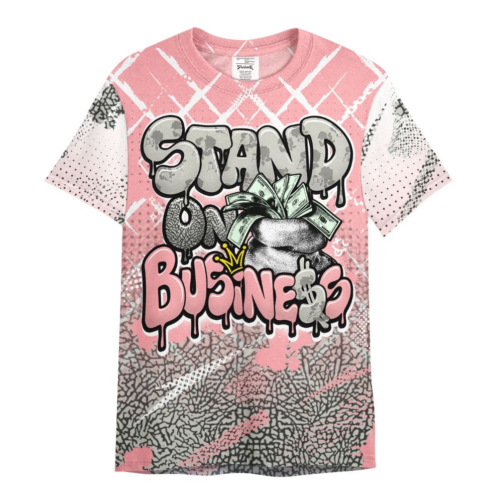 Shirt To Match Retro Wings 3s - Halftone Stand Business Dripping All Over Print
