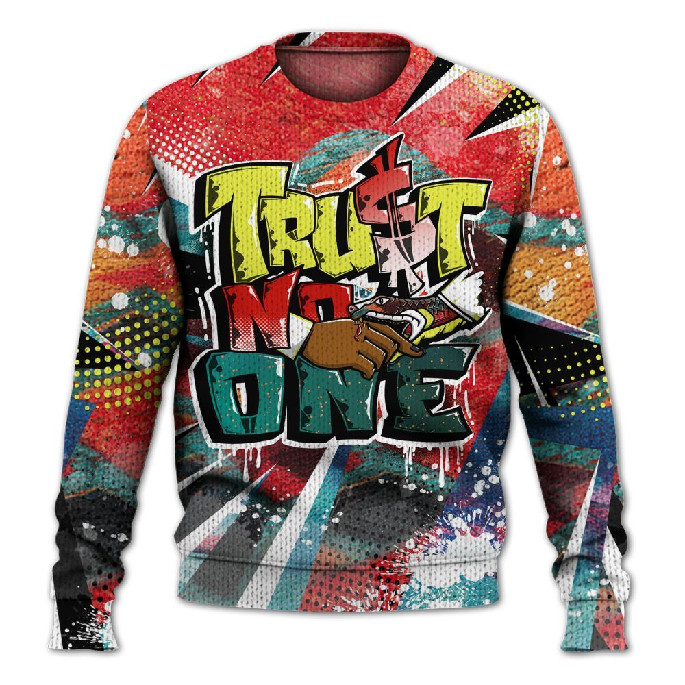 Knitted Sweater To Match Kobe 8 What The - Poly Trust No One Dripping