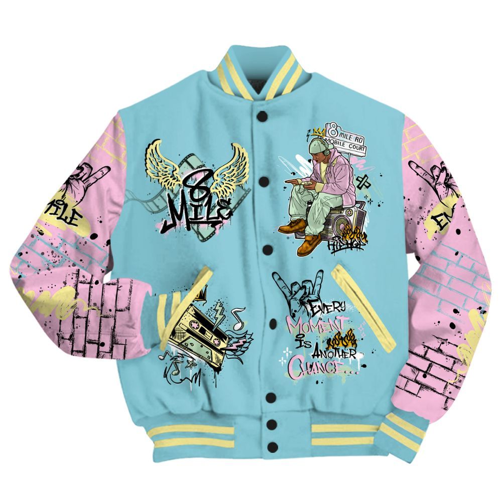 Varsity Jacket To Match SB Dunk Low Visty - 8Mile Movie Graffiti All Over Print