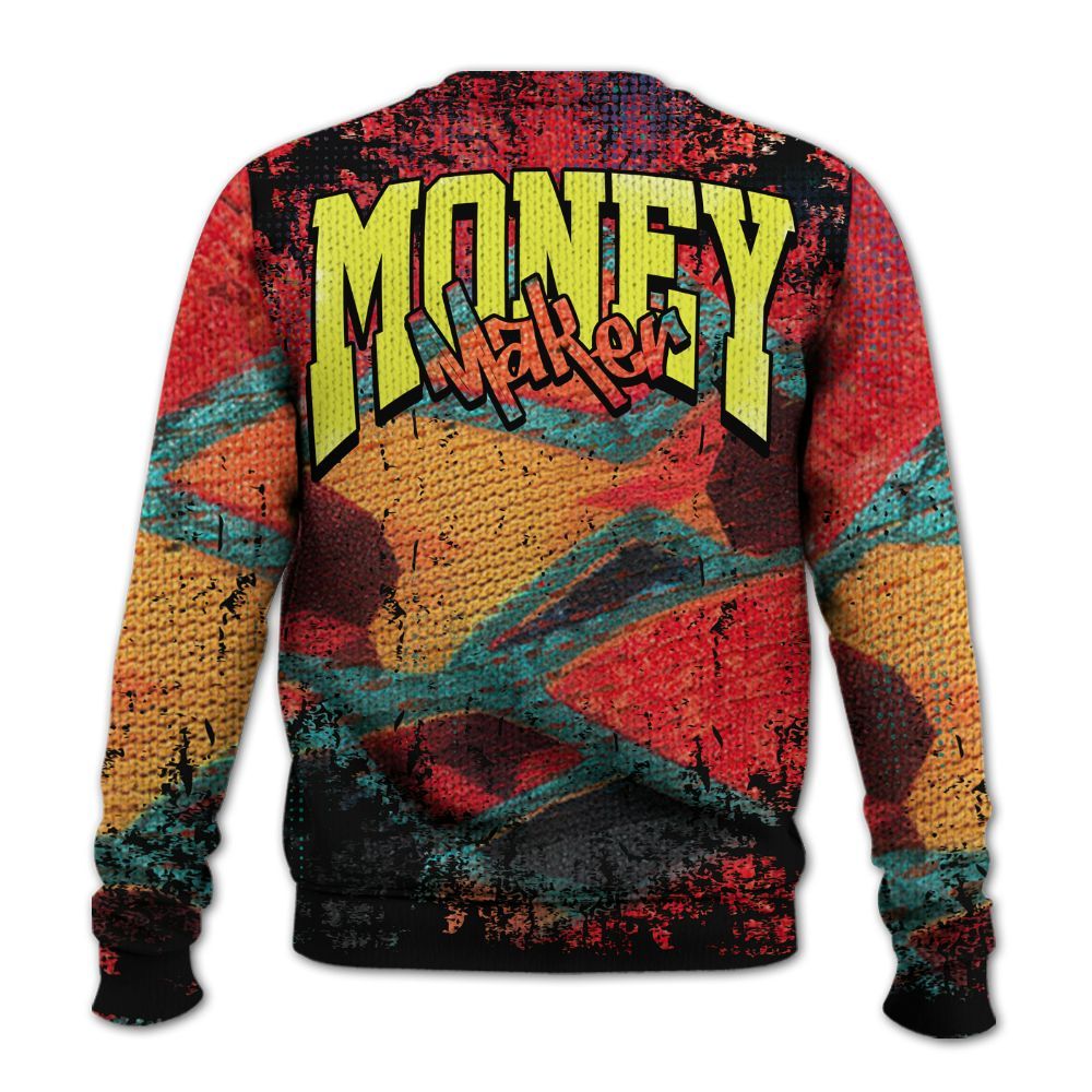 Knitted Sweater To Match Kobe 8 What The - Move In Silence Money Street Retro