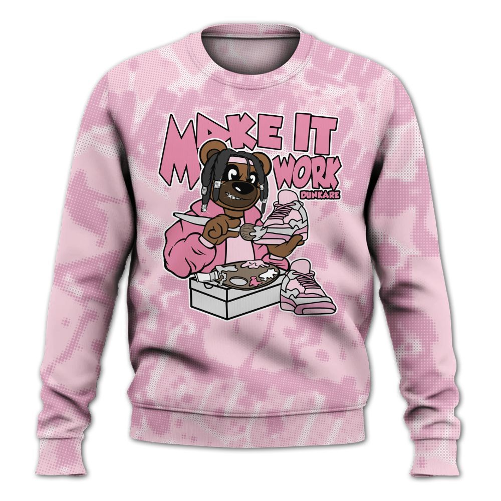 Sweatshirt To Match Orchid 4s - Pull It Off Bear Street All Over Print