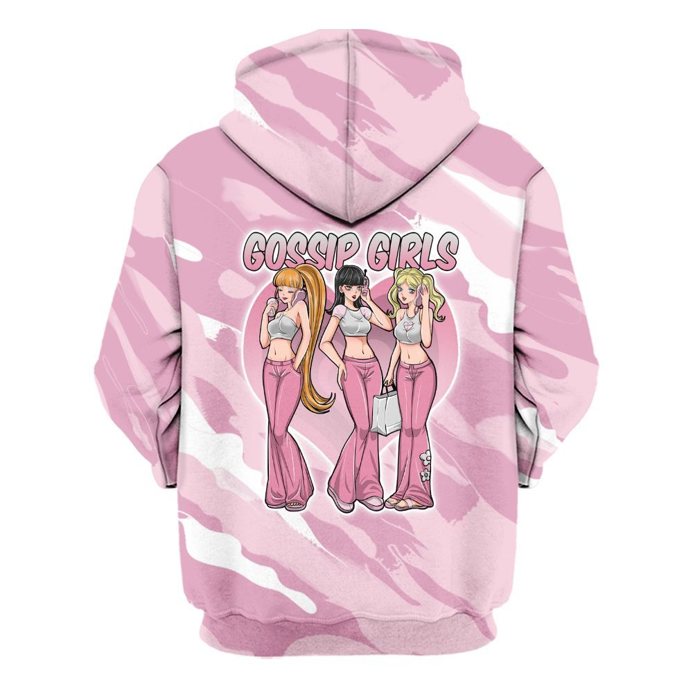 Hoodie To Match Orchid 4s - Gossip'Girls All Over Print