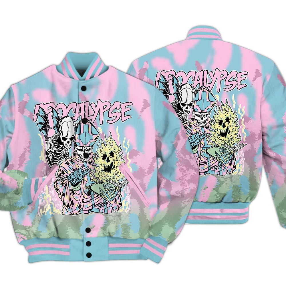 Varsity Jacket To Match SB Dunk Low Visty - Apocalypse Skeleton Burn Varsity Jacket Unisex