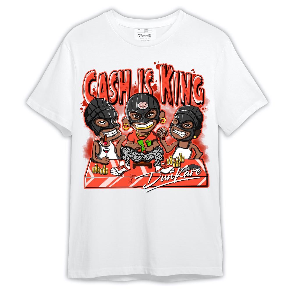 Shirt To Match Georgia Peach 3s - Cash Is King Robber Gang Shirt Outfit 3 Cosmic Clay 1005 LGH