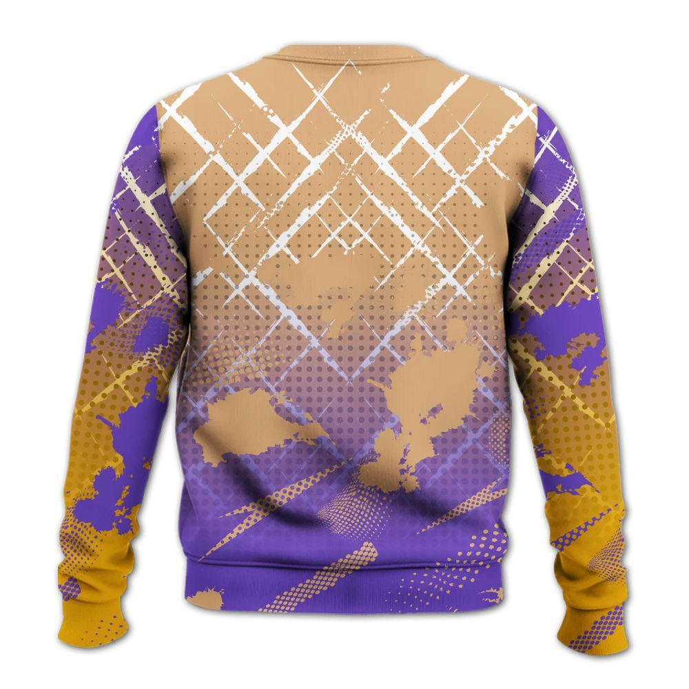 Sweatshirt To Match SE Afrobeats 7s - Halftone Stand Business Dripping All Over Print
