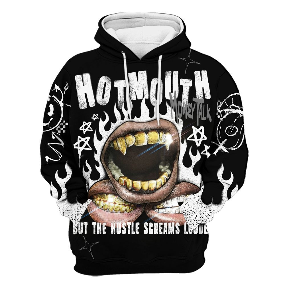 Hoodie To Match Black Chrome 6s - Mouth Burning Street Style All Over Print