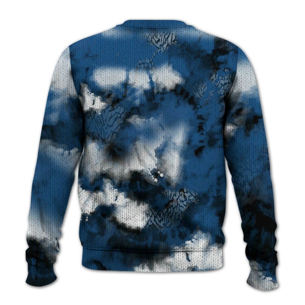 Knitted Sweater To Match Wizards 3s - God Blessed Tie Dye