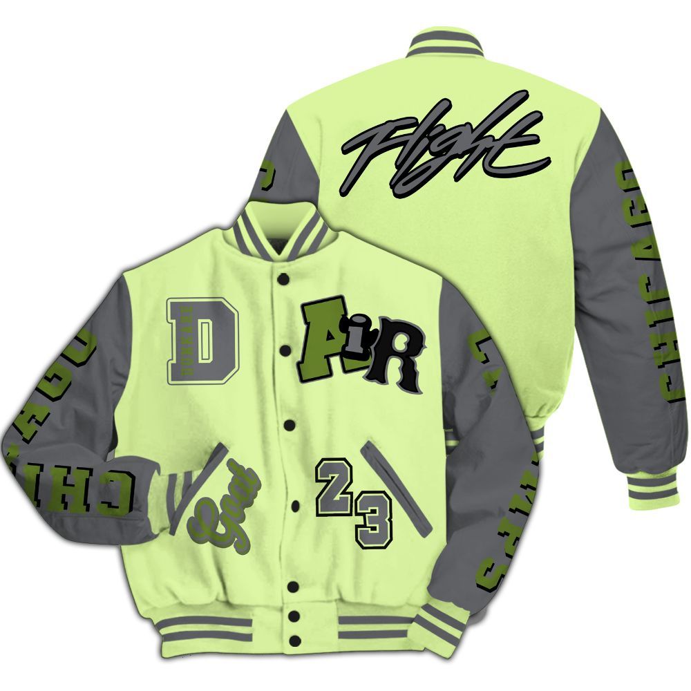 Varsity Jacket To Match Smoke Grey Volt TR 1s - AIR Number 23 GOAT All Over Print