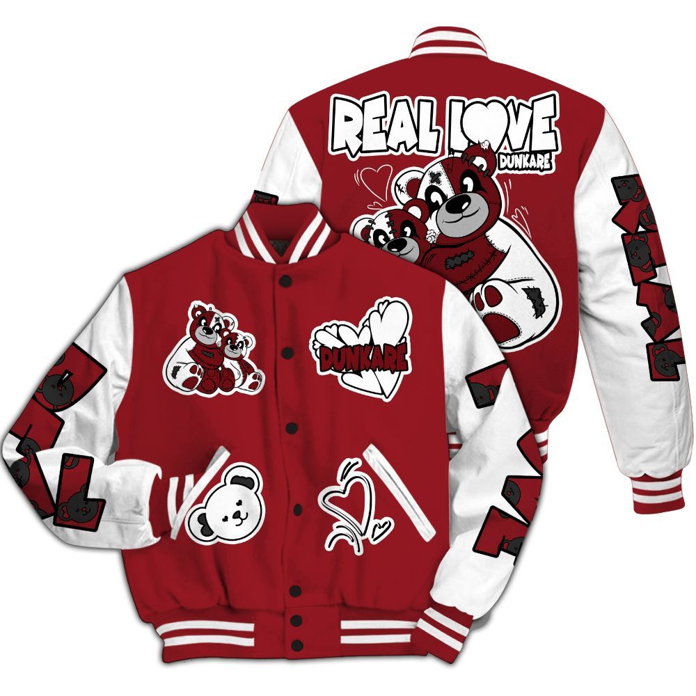 Varsity Jacket To Match High Black Toe Reimagined 1s - Sincere Fondness Bear All Over Print