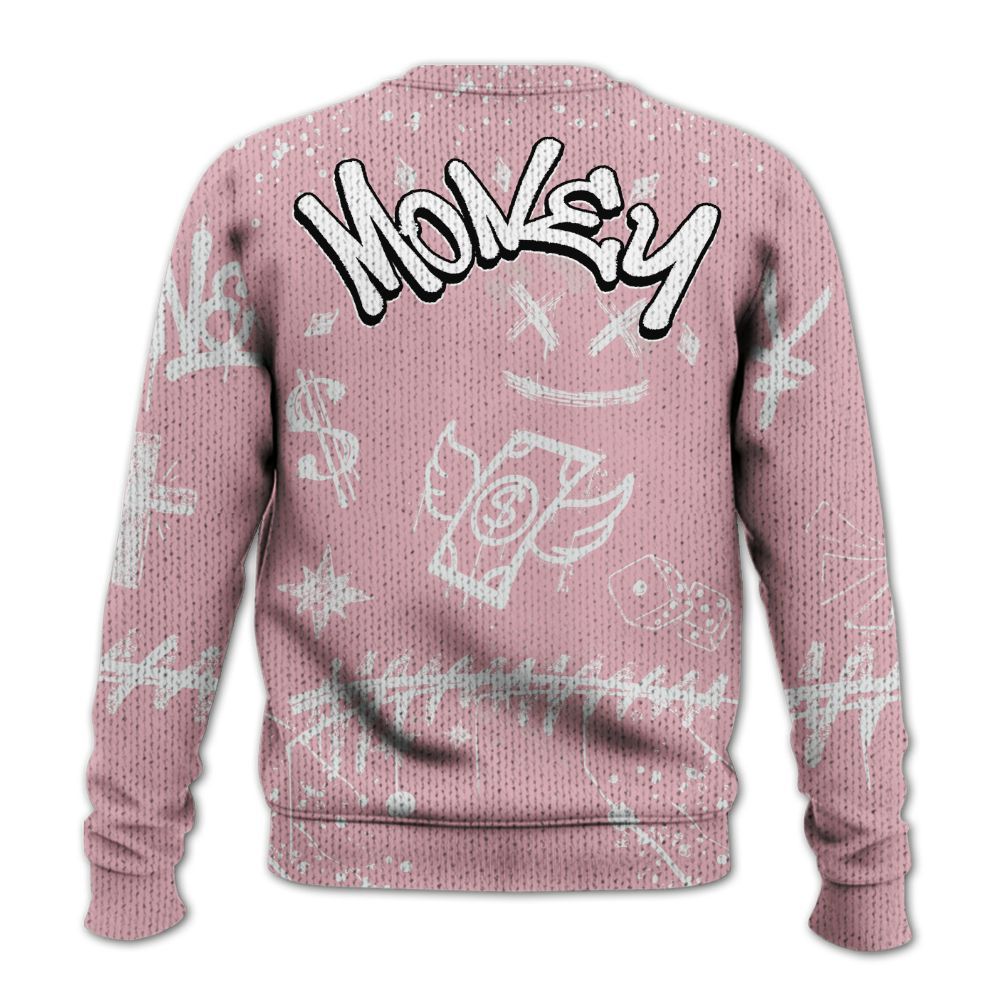 Knitted Sweater To Match Air Max DN Pink Foam - Everybody Paid In Full Crayon