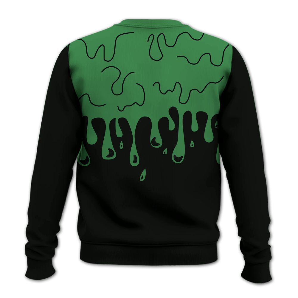 Sweatshirt To Match Lucky Green 1s - Snake Trust No One Drip All Over Print