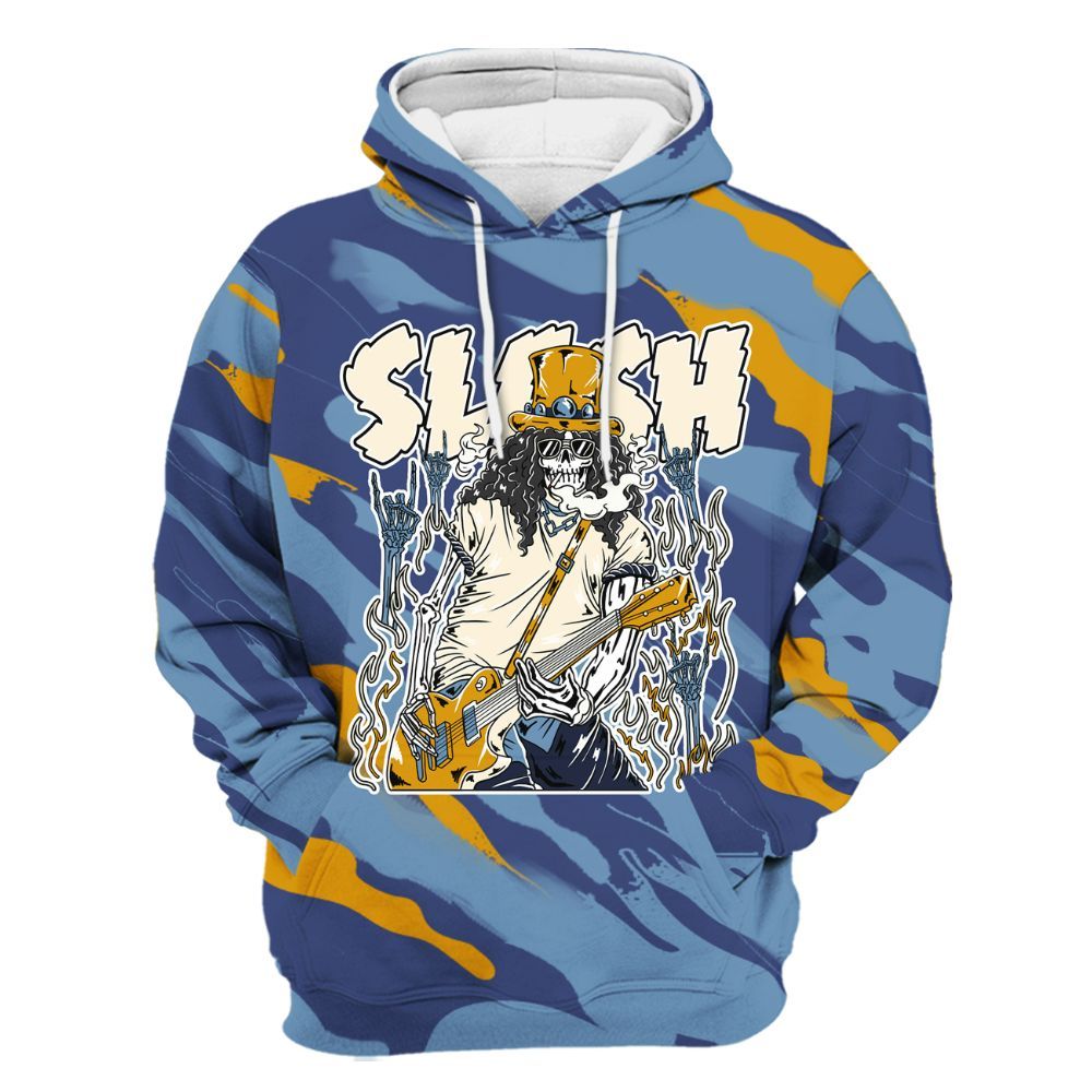 Hoodie To Match High OG First In Flight 1s - Slash Skeleton Colored All Over Print