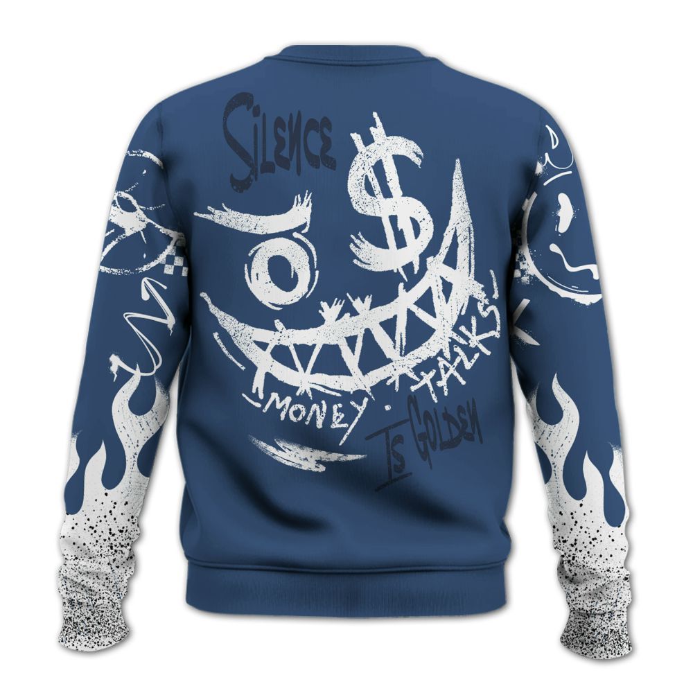 Sweatshirt To Match Midnight Navy 4s - Mouth Burning Street Style All Over Print