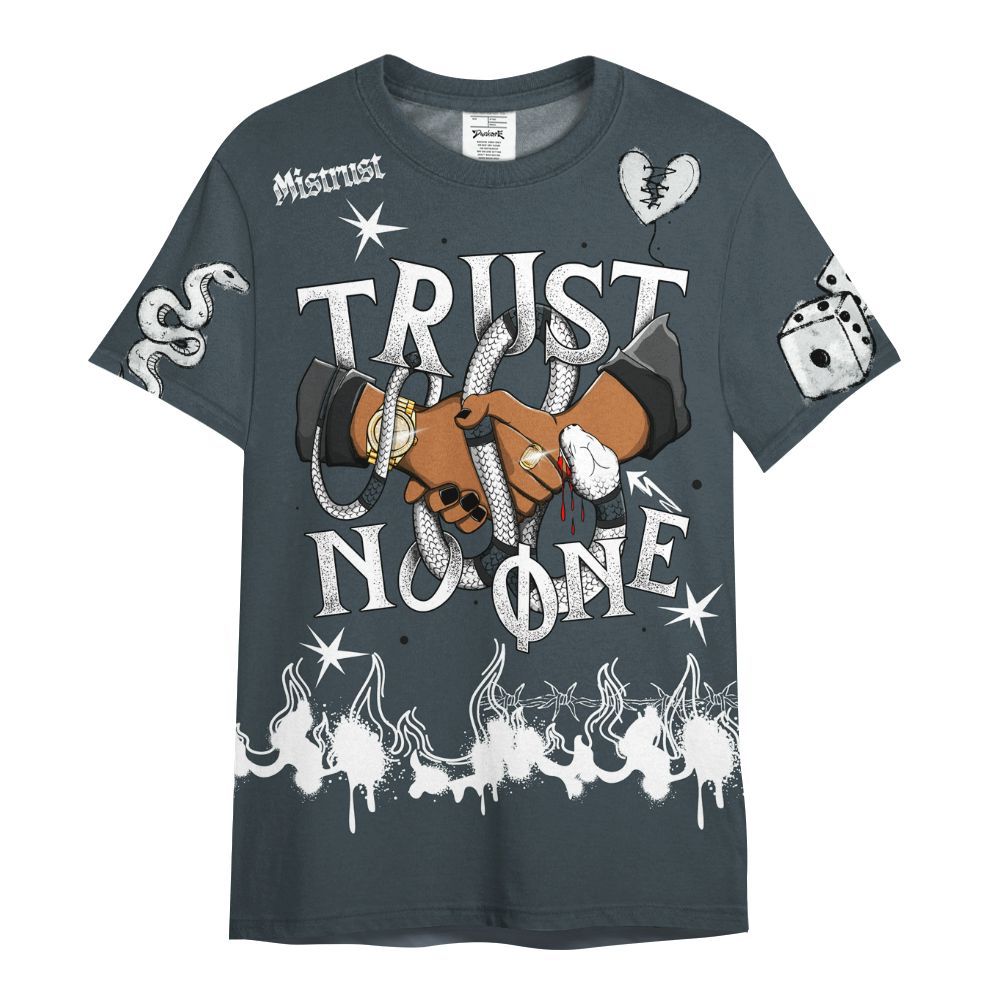 Shirt To Match Air Max Sunder Gore Tex Black - Trust No One Snake-Bite Doodle Crayon All Over Print