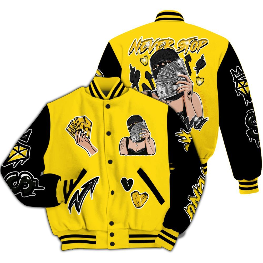 Varsity Jacket To Match Retro Thunder 4s - Hustling Unique All Over Print