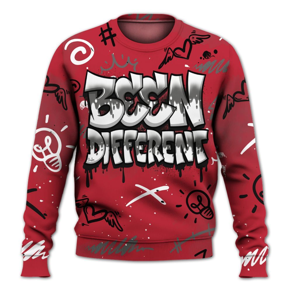 Sweatshirt To Match Red Flint 13s - Drip Been Di2ferent All Over Print